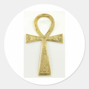 Sticker Rond Gold Ankh
