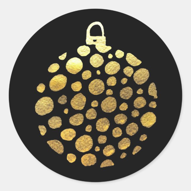 Sticker Rond Gold bauble (Devant)