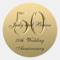 Gold Black Metallic 50e anniversaire de Mariage