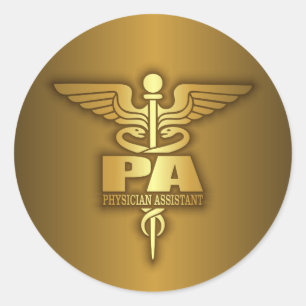 Sticker Rond Gold Caduceus (PA)