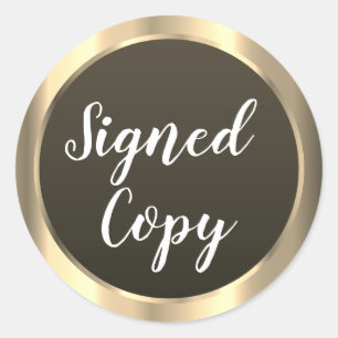 Sticker rond Gold Classic de l'enregistreur de cop