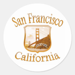 Sticker Rond Gold de San Francisco