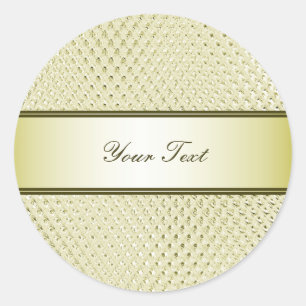 Sticker rond Gold Design Classic