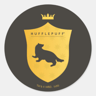 Sticker Rond Gold HUFFLEPUFF™ Cimetière couronné