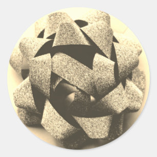 Sticker Rond Gold look présente partie