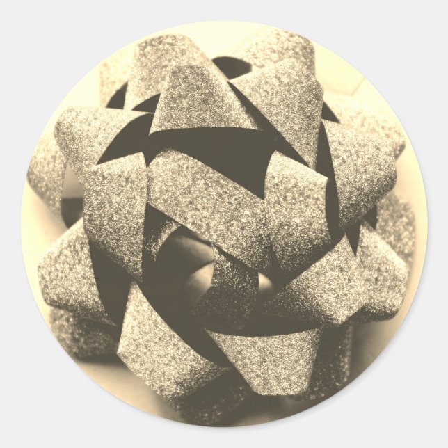 Sticker Rond Gold look présente partie (Devant)