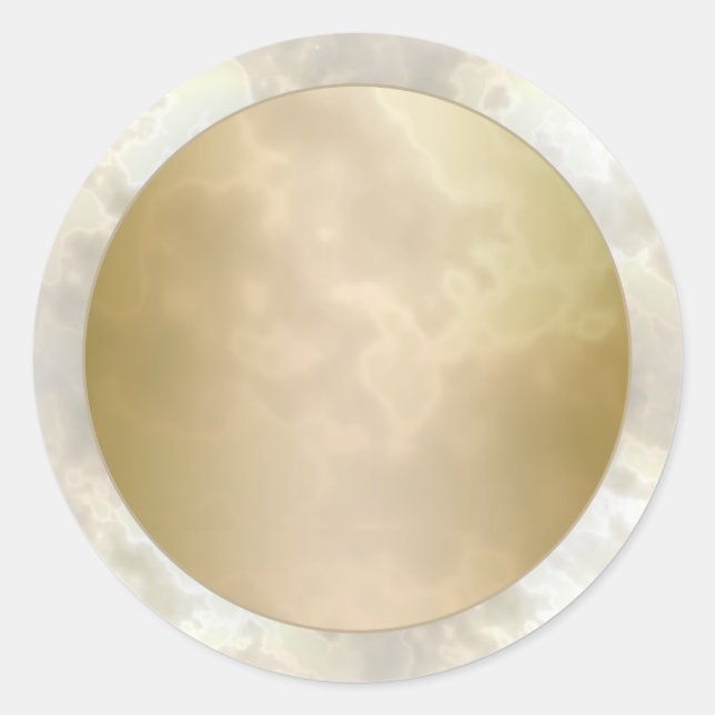 Sticker Rond Gold Rose 2 Marbre rond (Devant)