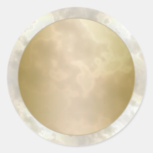 Sticker Rond Gold Rose 2 Marbre rond