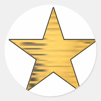 Sticker Rond Gold Star