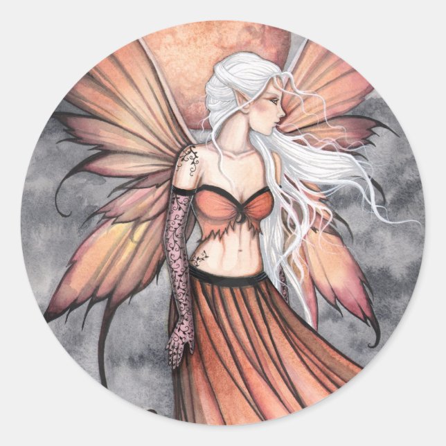 Sticker Rond Golden Autumn Fairy (Devant)