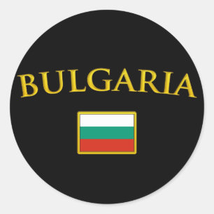 Sticker Rond Golden Bulgarie