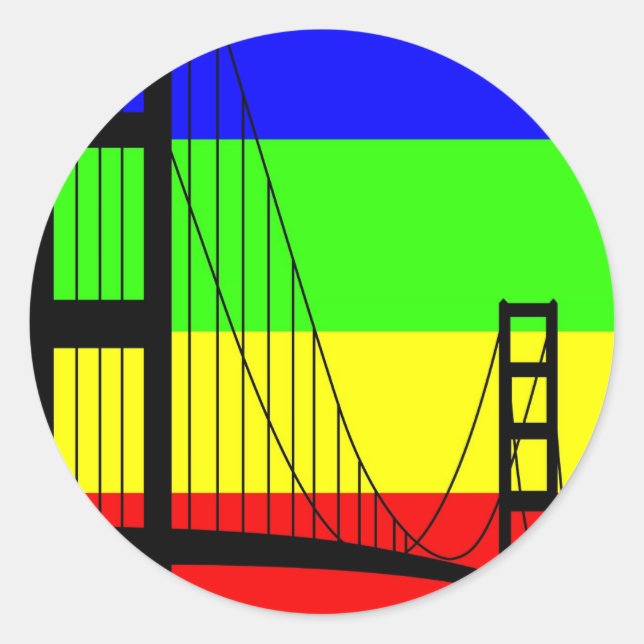 Sticker Rond Golden Gay (Devant)