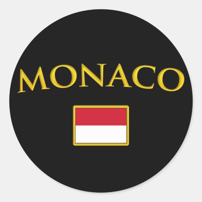 Sticker Rond Golden Monaco (Devant)