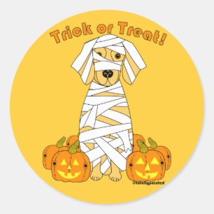 Sticker Rond Golden Mummy