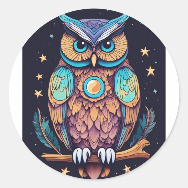 Sticker Rond Golden Orchard Delft (Devant)