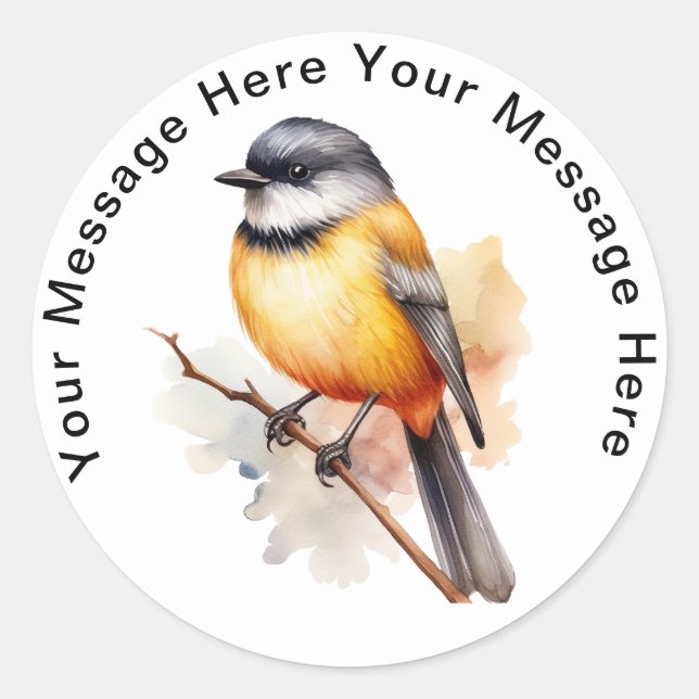 Sticker Rond Golden Whistler (Devant)