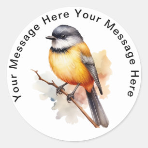 Sticker Rond Golden Whistler