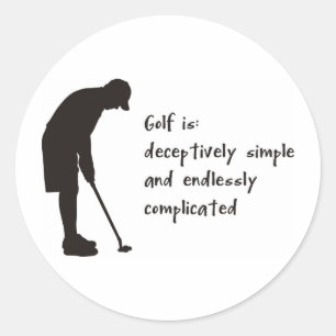 Sticker Rond Golf