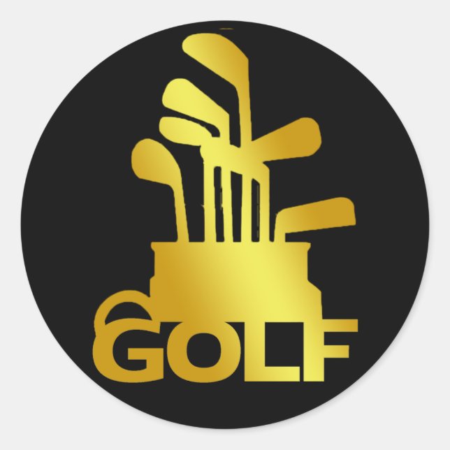 STICKER ROND GOLF (Devant)