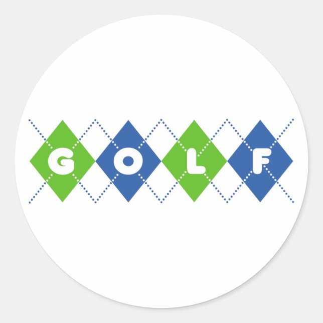 Sticker Rond Golf (Devant)