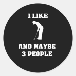 Sticker Rond Golf