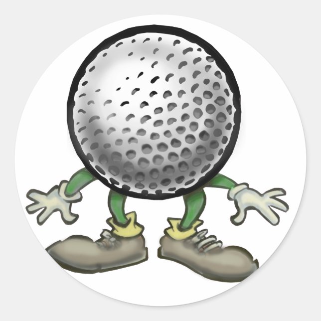 Sticker Rond Golf (Devant)