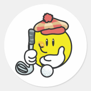 Sticker Rond Golf