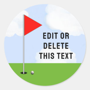 Sticker Rond Golf