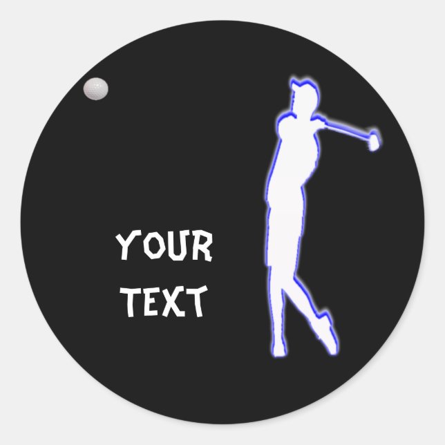 Sticker Rond Golf (Devant)