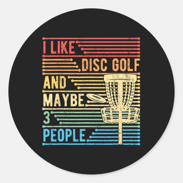 Sticker Rond Golf à disque _3 (Devant)