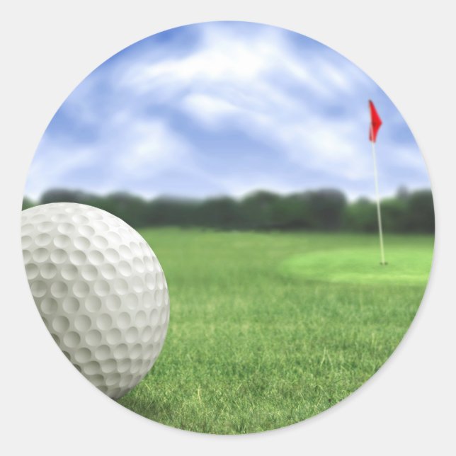 Sticker Rond Golf Ball 4 (Devant)