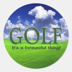Sticker Rond Golf C'est une belle chose
