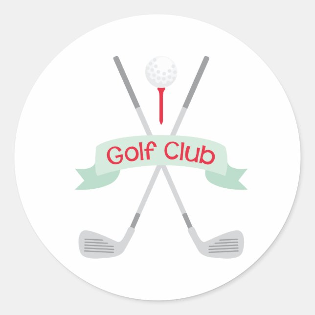 Sticker Rond Golf Club (Devant)