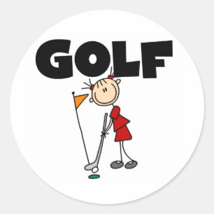 Sticker Rond GOLF de filles