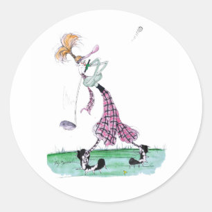 Sticker Rond golf de pleine oscillation, fernandes élégants