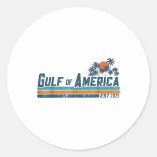 Sticker Rond Golf De Us America Chemise Retro Golf De Us Americ