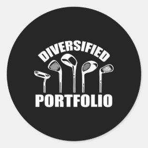 Sticker Rond Golf Diversification Portfolio Funny Business Entr