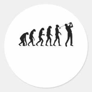 Sticker Rond GOLF EVOLUTION Vêtements de golf Femmes Hommes Enf