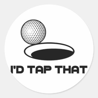Sticker Rond Golf Je le toucherais