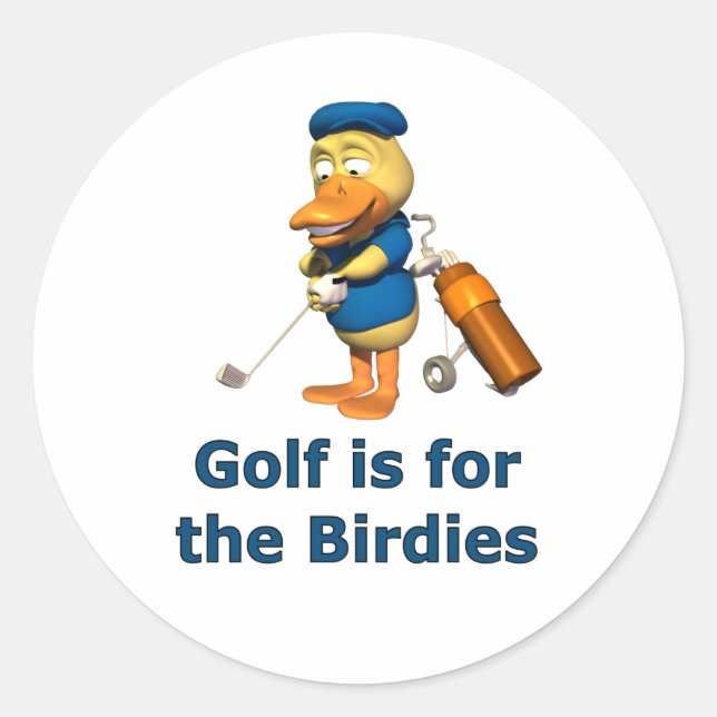 Sticker Rond Golf pour les oiseaux (Devant)