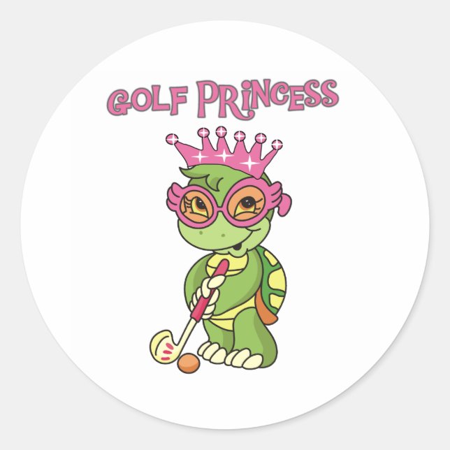 Sticker Rond Golf Princess (Devant)