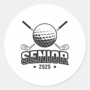 Sticker Rond Golf Senior 2025 Cool Golf Team Players Matching