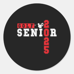Sticker Rond Golf Senior Night Golf Senior 2025 Graduation 9