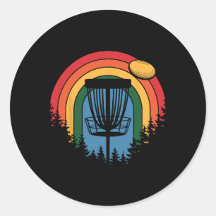 Sticker Rond Golf sur disque rétro vintage _2