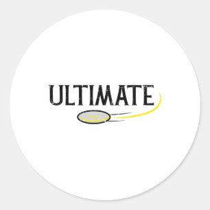 Sticker Rond Golf Ultime Frisbee Frolf Sport Joueur Hommes