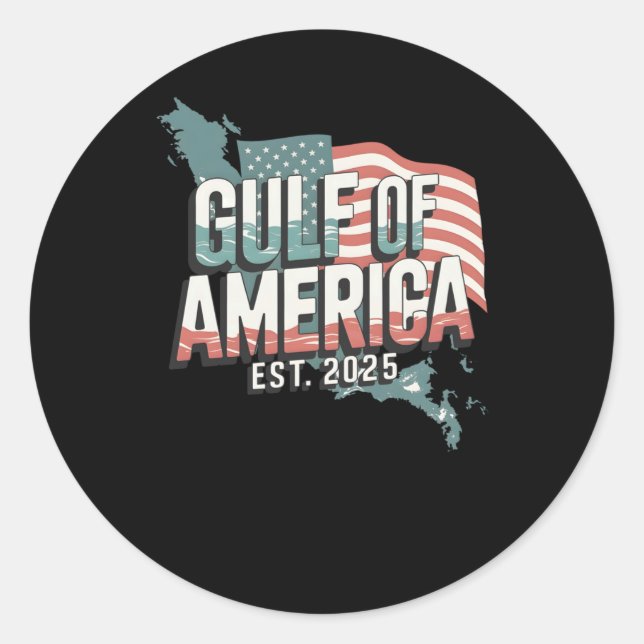Sticker Rond Golfe D'Amérique Est 2025 1 (Devant)