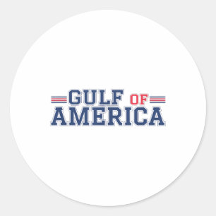 Sticker Rond Golfe De L'Amérique Usa Funny Golfe Du Mexique 4 J