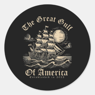 Sticker Rond Golfe Des États-Unis
