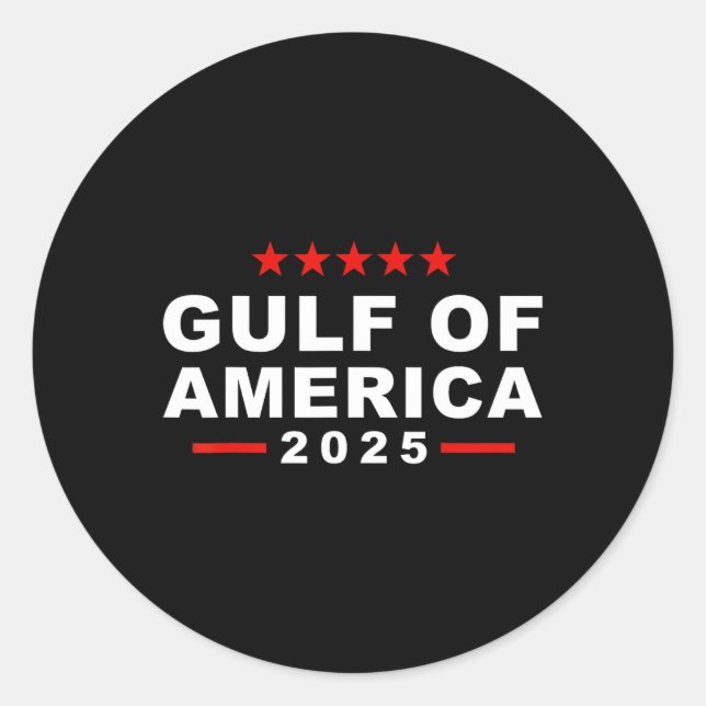 Sticker Rond Golfe Des États-Unis D'Amérique 2 (Devant)