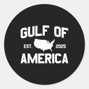 Sticker Rond Golfe Des Etats-Unis Est 2025 Golfe Des Etats-Unis